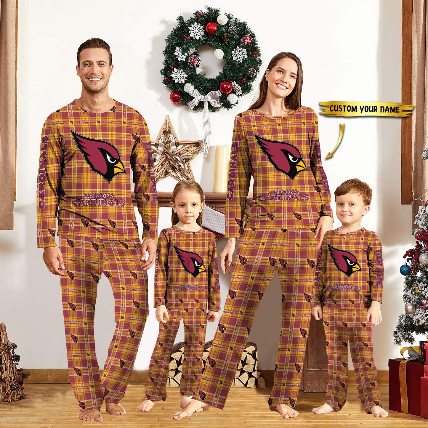 Arizona Cardinals Pajamas Custom Your Name 2026 Versions, Christmas Gift EHIVM-62587