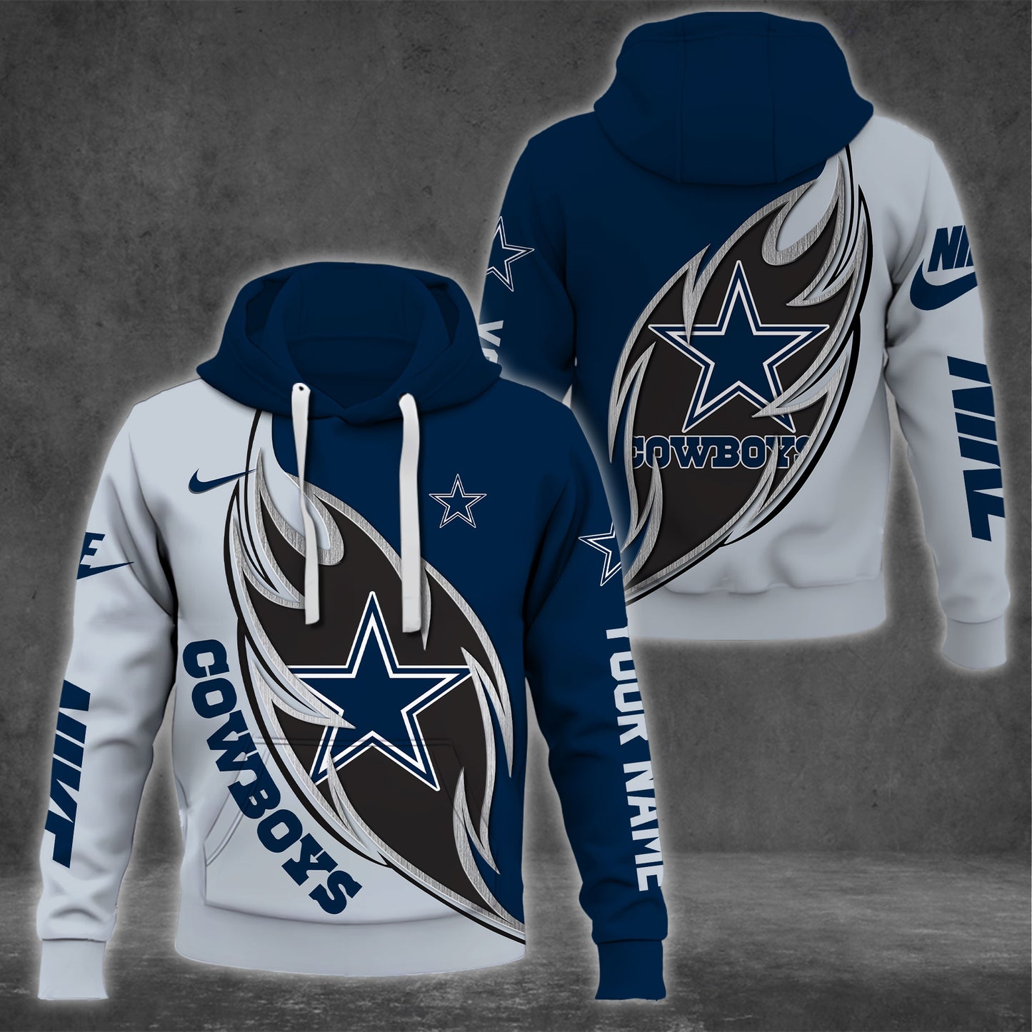 Dallas Cowboys Combo Hoodie And Sweatpants Custom Name, Gift For Sport EHIVM-62743