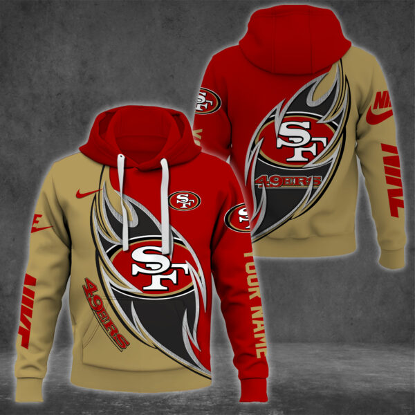 San Francisco 49ers Combo Hoodie And Sweatpants Custom Name, Gift For Sport EHIVM-62743