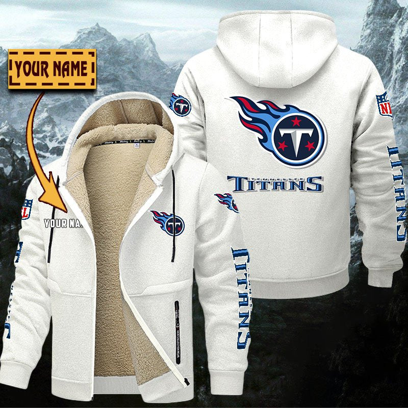 Tennessee Titans Hoodie Zip Velvet Coat Custom Your Name, Sport Jacket EHIVM-62884