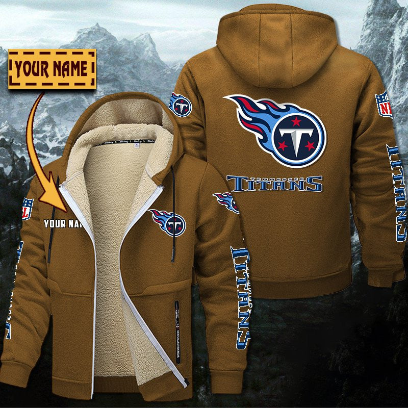 Tennessee Titans Hoodie Zip Velvet Coat Custom Your Name, Sport Jacket EHIVM-62884