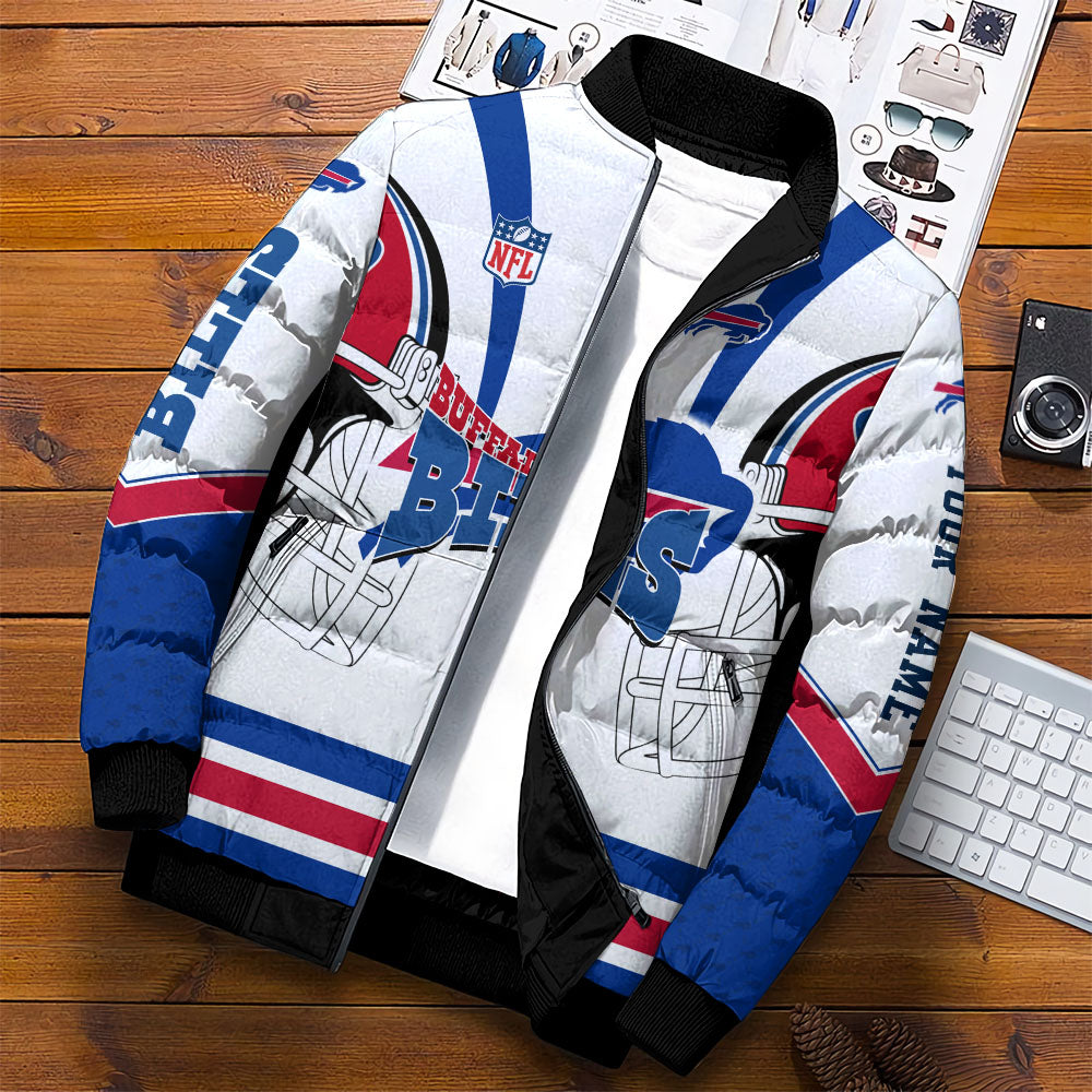 Buffalo Bills Puffer Jacket Personalized Your Name, Sport Jacket For Fans ETHY-46570