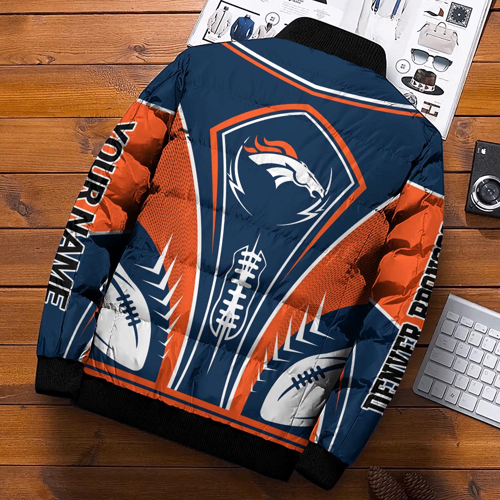 Denver Broncos Puffer Jacket Personalized Your Name, Sport Gift For Fans ETHY-46571