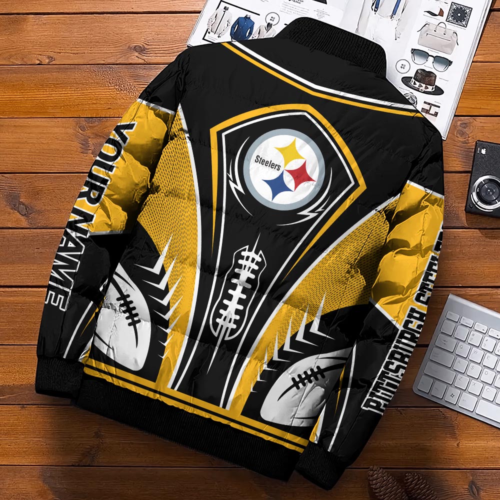 Pittsburgh Steelers Puffer Jacket Personalized Your Name, Sport Gift For Fans ETHY-46571