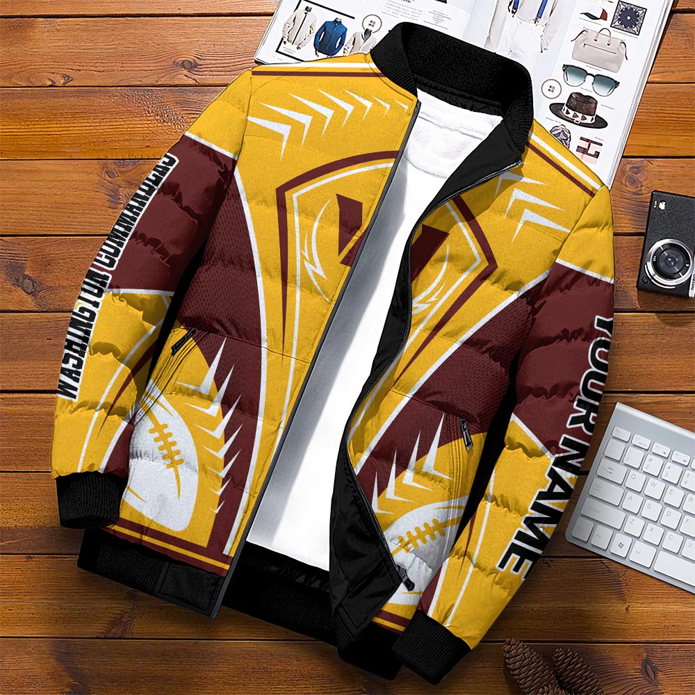 Washington Commanders Puffer Jacket Personalized Your Name, Sport Gift For Fans ETHY-46571
