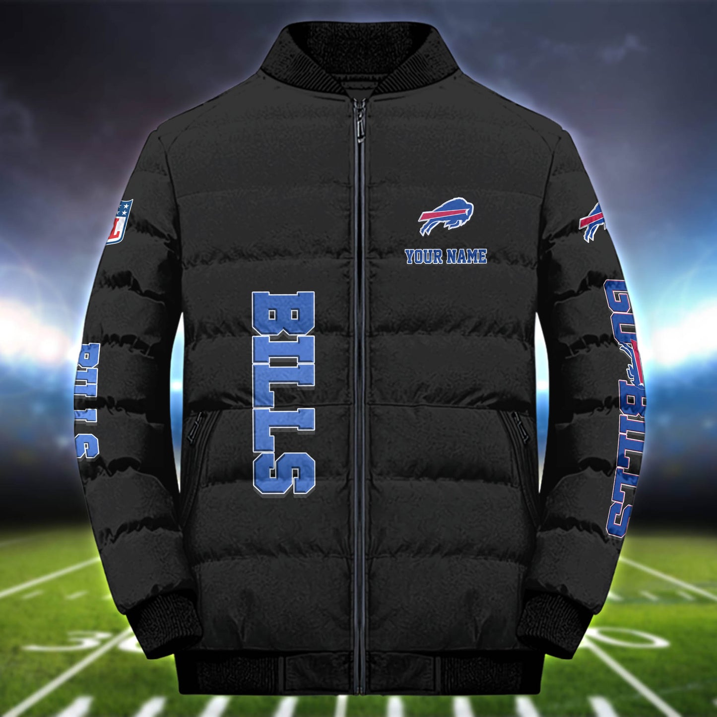 Buffalo Bills Puffer Jacket Personalized Your Name, Gift For Sport Fans ETHY-52763