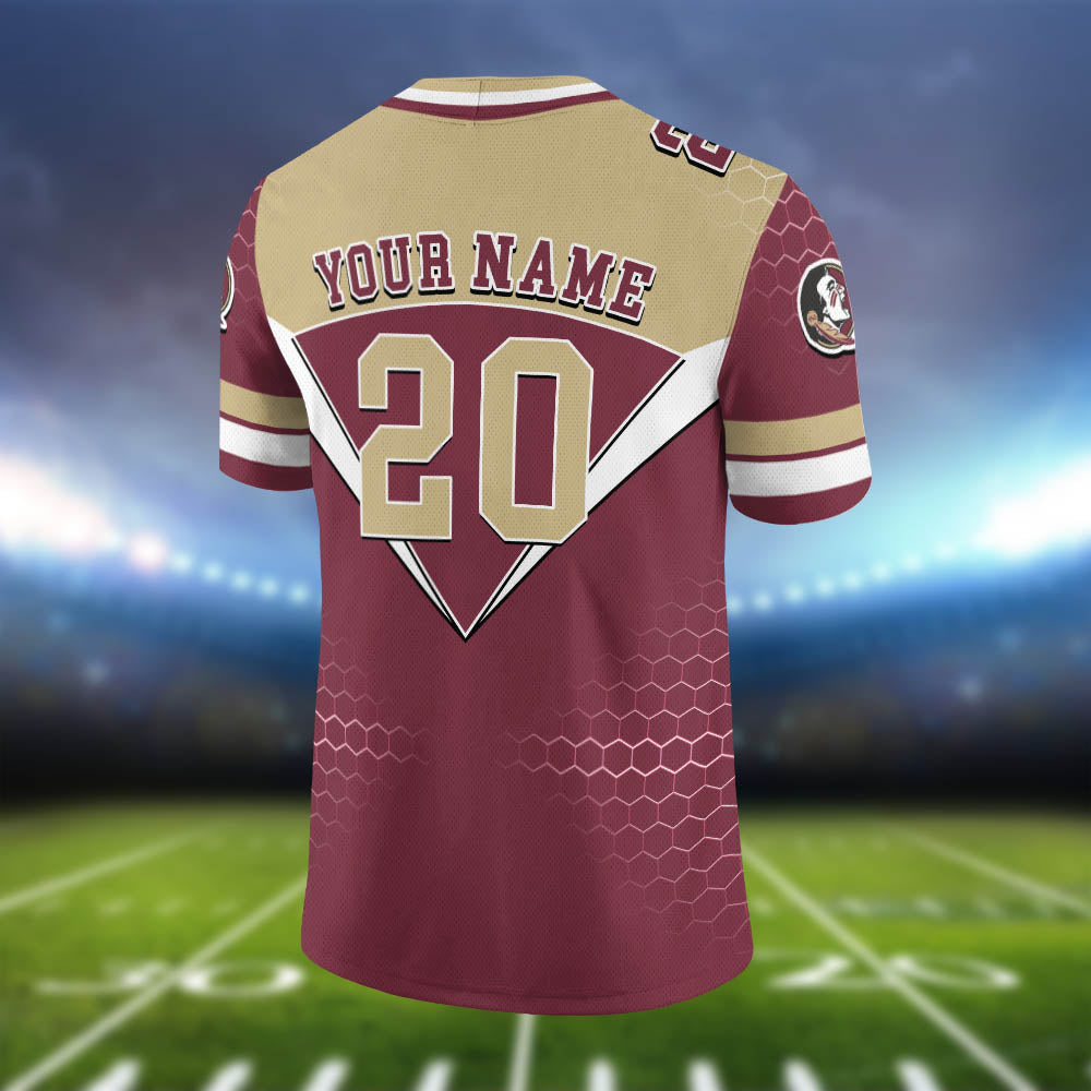 Florida State Seminoles Vneck Football Jersey Personalized Your Name And Number, Gift For Sport Lovers ETHY-62990