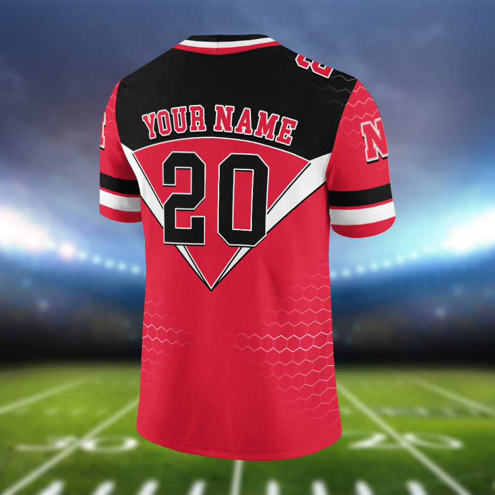 Nebraska Cornhuskers Vneck Football Jersey Personalized Your Name And Number, Gift For Sport Lovers ETHY-62990