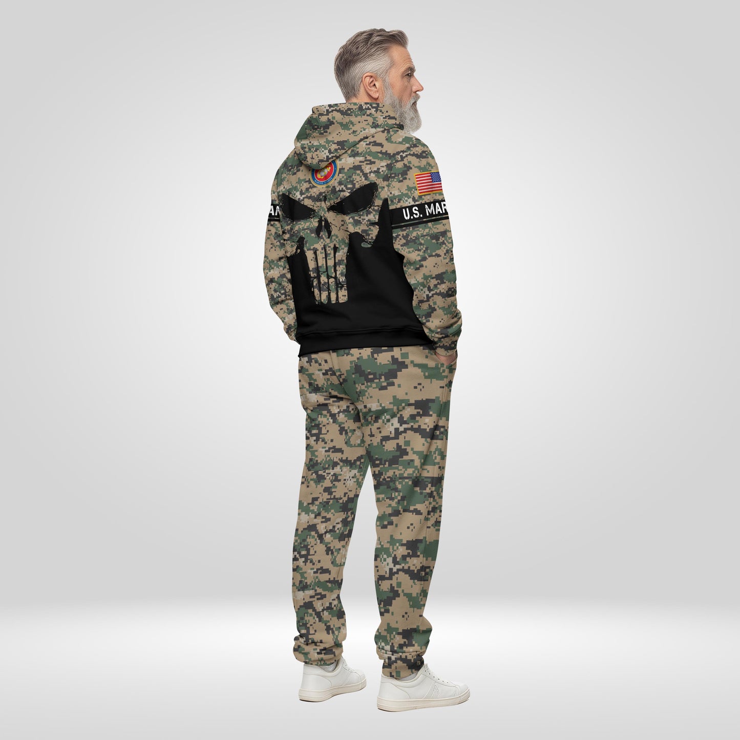 US Marine Corps Military US Military Veteran Camouflage Hoodie And Sweatpants, US Military Veteran Gifts, Gift For Veterans ETRG-07302965