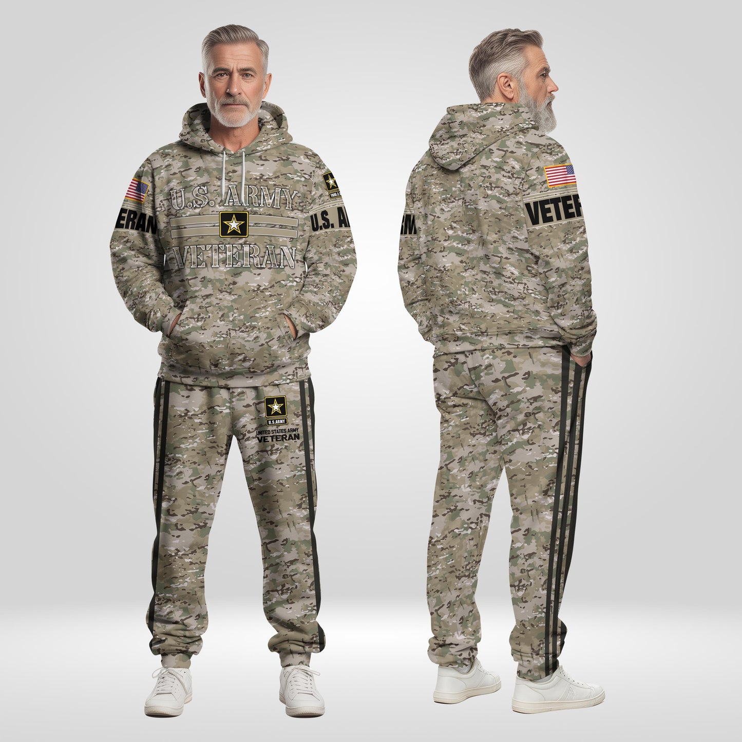 US Army Camouflage Hoodie And Sweatpant, US Military Veteran Combo Hoodie And Sweatpant, US Veteran Gifts ETRG-08083066
