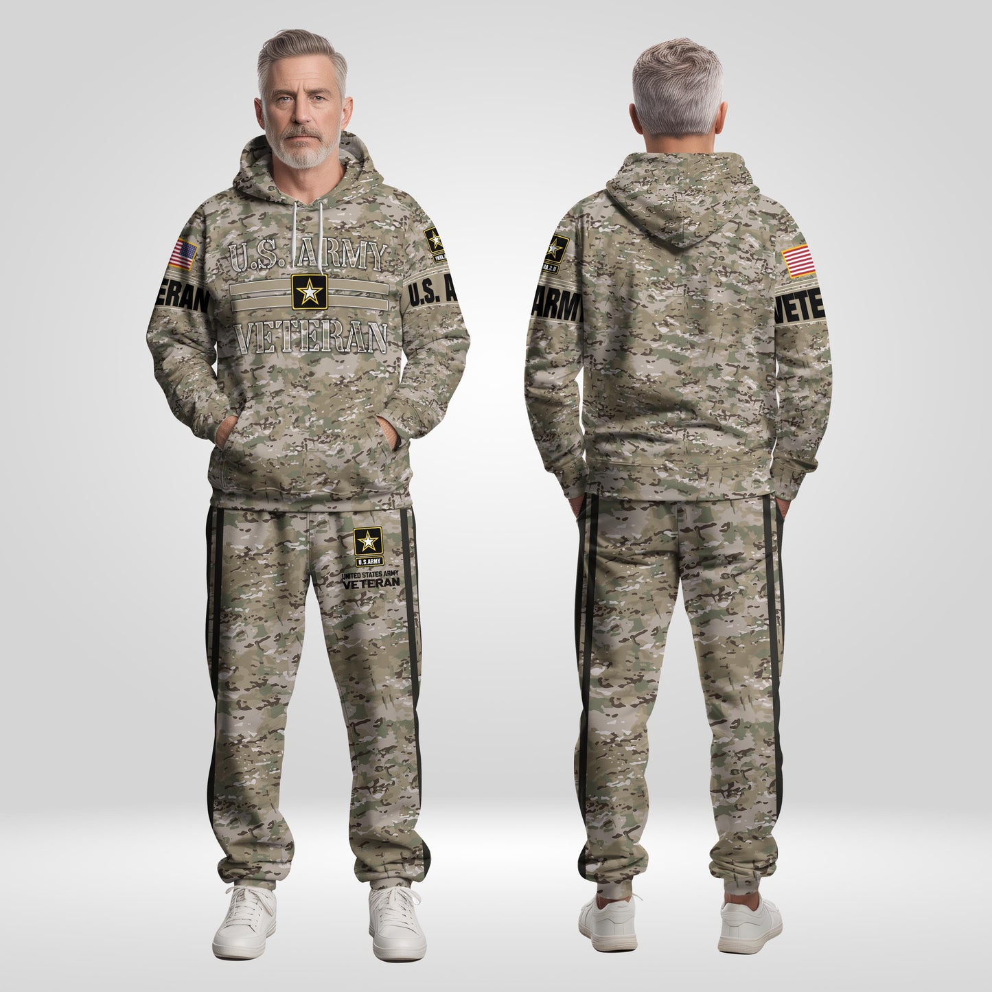 US Army Camouflage Hoodie And Sweatpant, US Military Veteran Combo Hoodie And Sweatpant, US Veteran Gifts ETRG-08083066