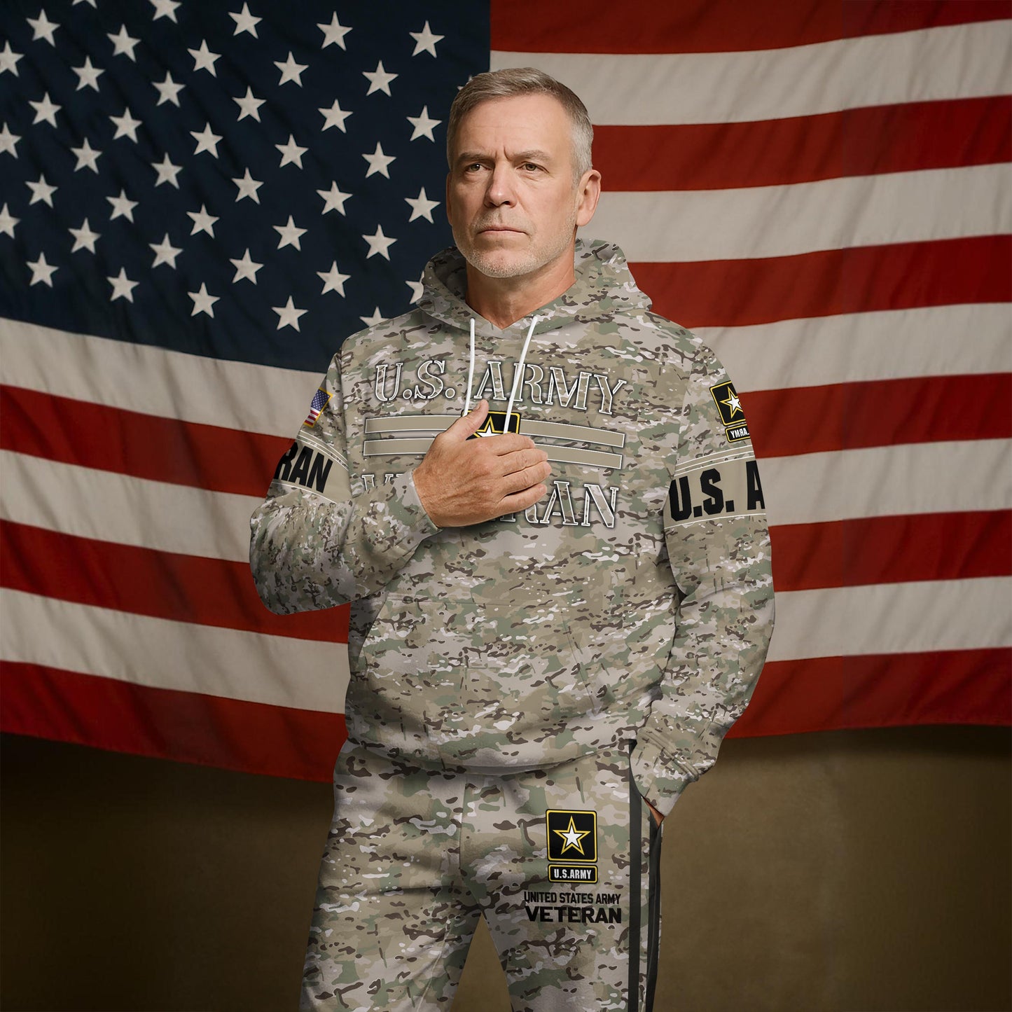 US Army Camouflage Hoodie And Sweatpant, US Military Veteran Combo Hoodie And Sweatpant, US Veteran Gifts ETRG-08083066