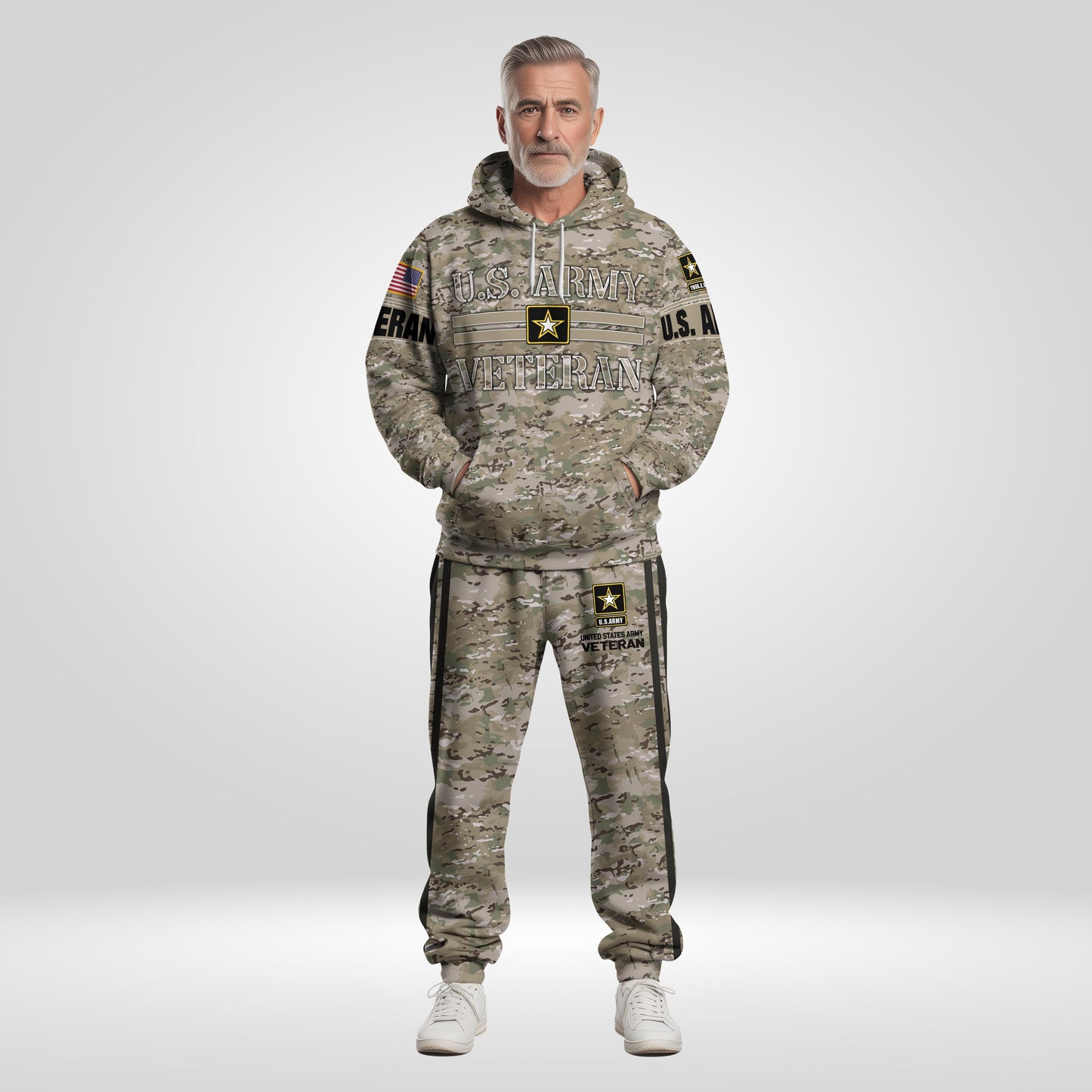 US Army Camouflage Hoodie And Sweatpant, US Military Veteran Combo Hoodie And Sweatpant, US Veteran Gifts ETRG-08083066
