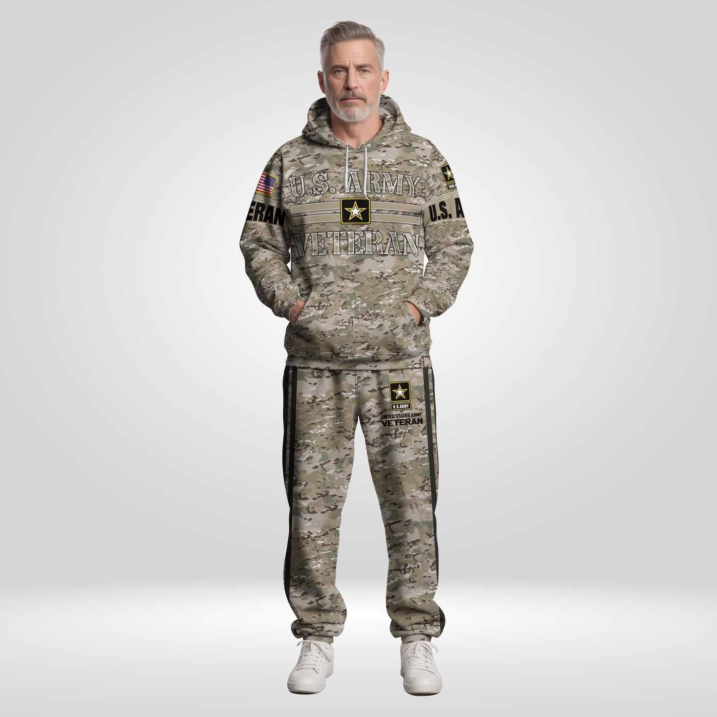 US Army Camouflage Hoodie And Sweatpant, US Military Veteran Combo Hoodie And Sweatpant, US Veteran Gifts ETRG-08083066