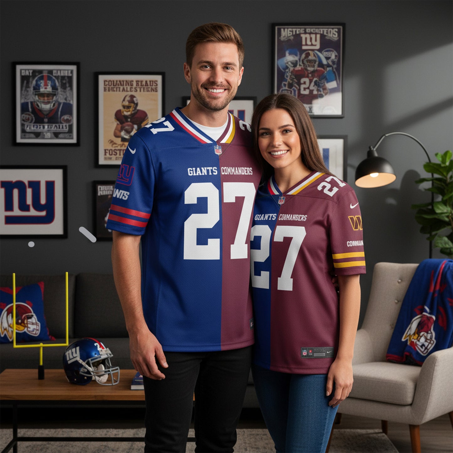 Dallas Cowboys House Divided Vneck Football Jersey Custom Name, Number And Team, Sport Jerseys, Sport Gifts ETRG-09293712