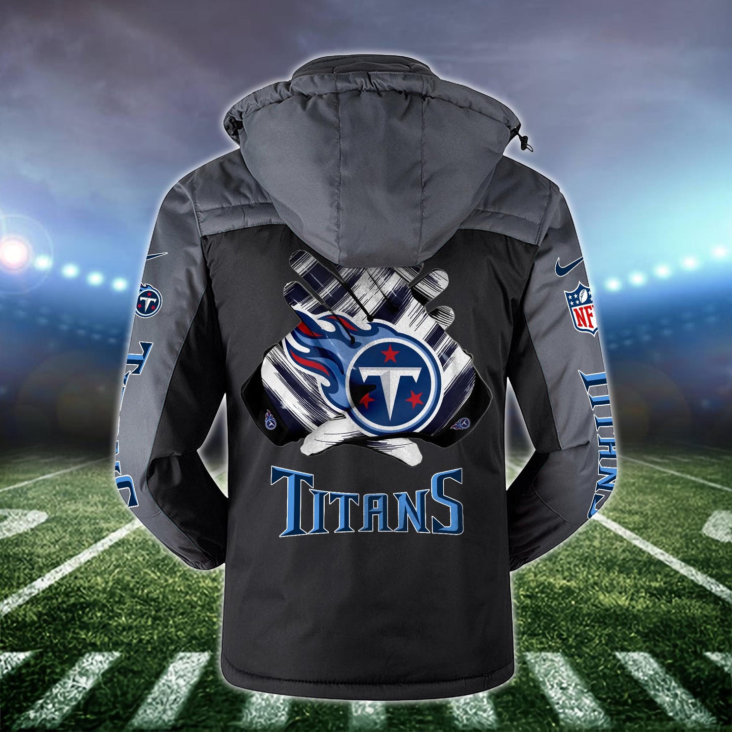 Tennessee Titans 2D Windbreaker Hooded Jacket Custom Name, Sport Jacket For Fan ETRG-10033833