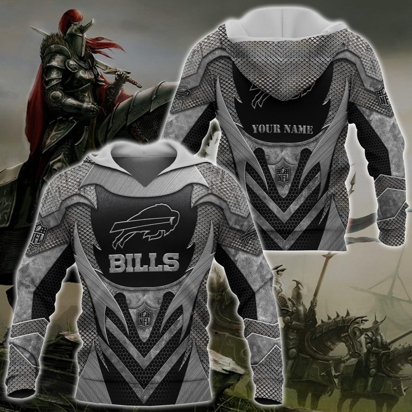 Buffalo Bills Hoodie, Tshirt, Sweater, Zipper And Sweatpants Custom Your Name, Sport Gift For Fans ETRG-53147