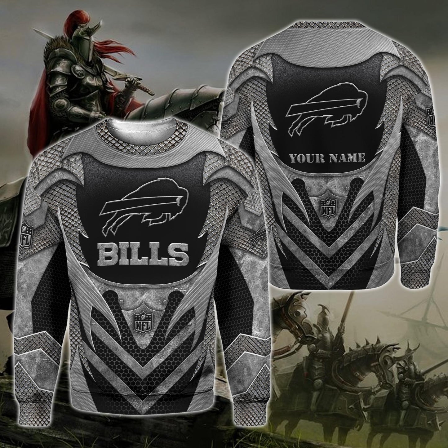Buffalo Bills Hoodie, Tshirt, Sweater, Zipper And Sweatpants Custom Your Name, Sport Gift For Fans ETRG-53147