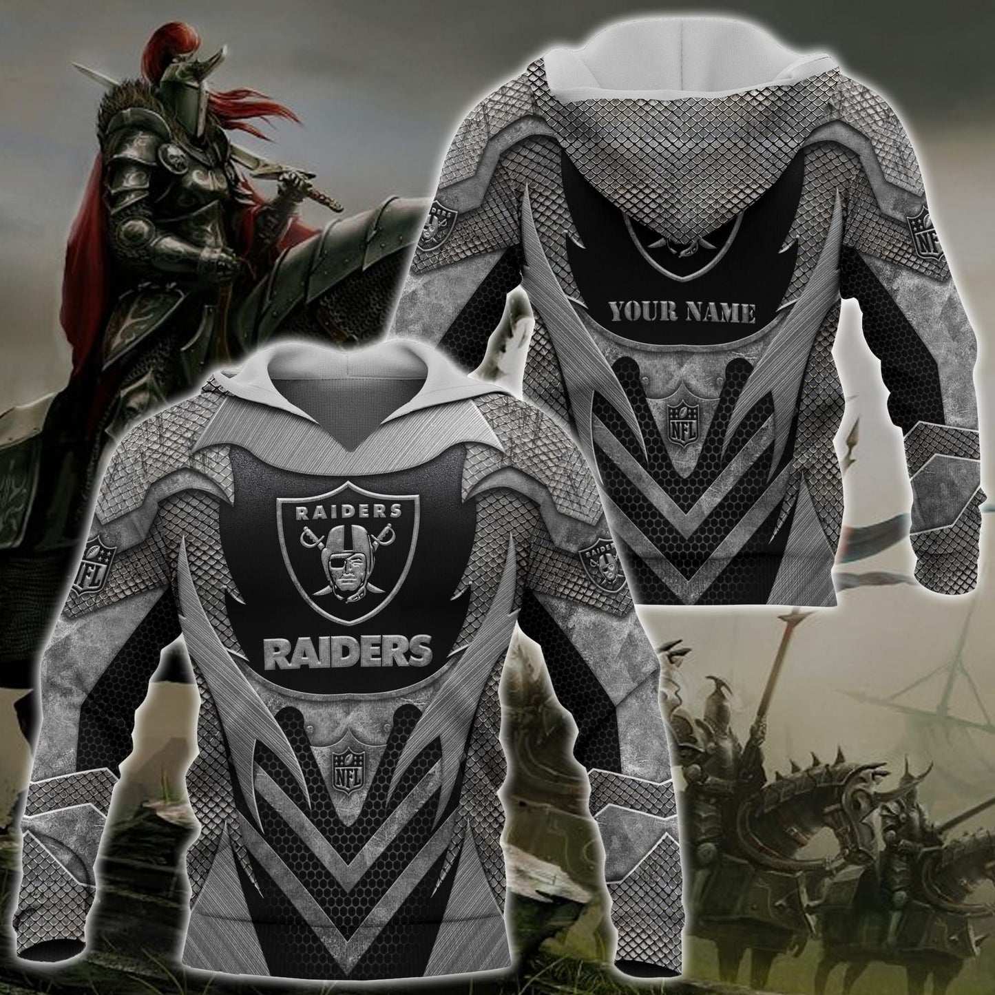 Las Vegas Raiders Hoodie, Tshirt, Sweater, Zipper And Sweatpants Custom Your Name, Sport Gift For Fans ETRG-53147