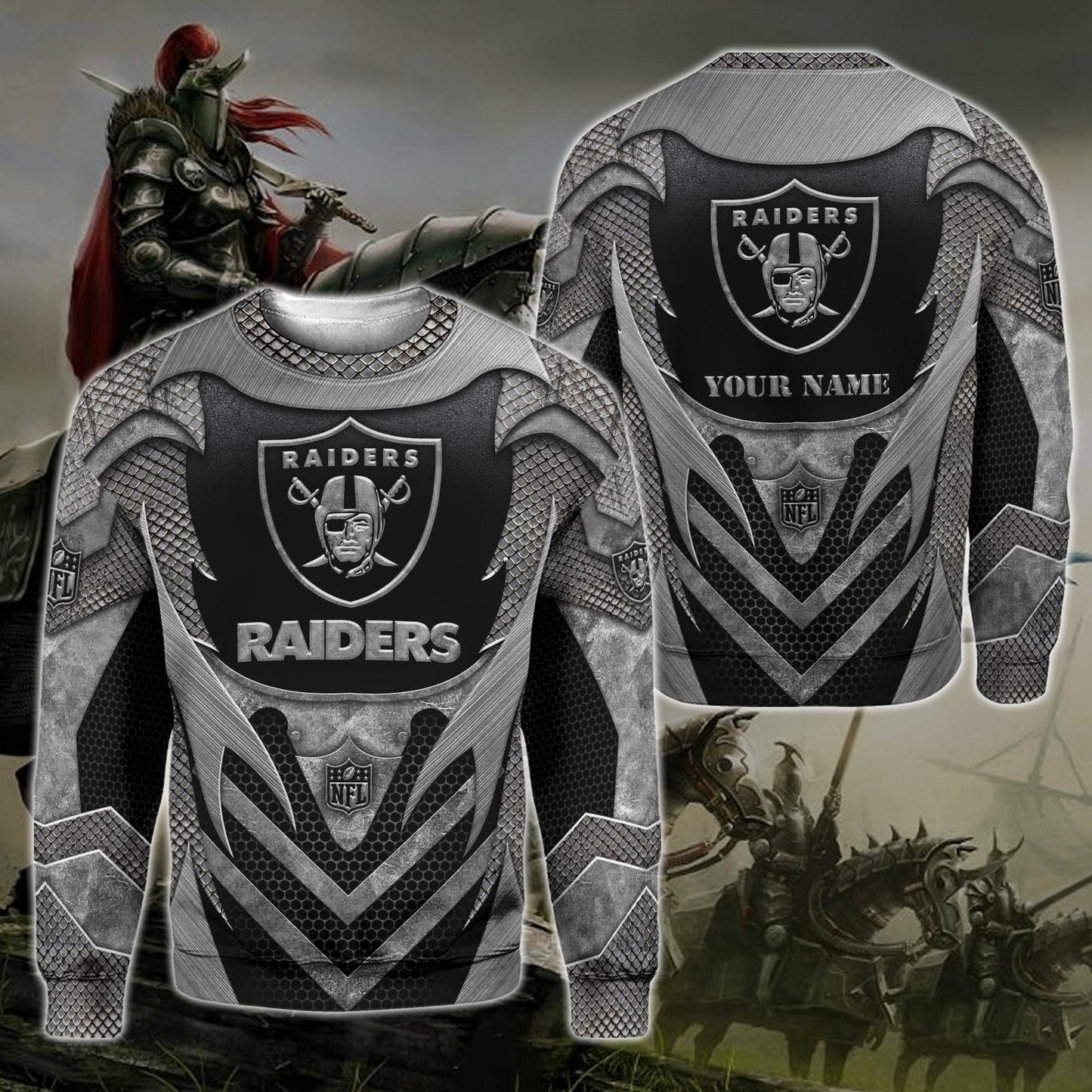 Las Vegas Raiders Hoodie, Tshirt, Sweater, Zipper And Sweatpants Custom Your Name, Sport Gift For Fans ETRG-53147