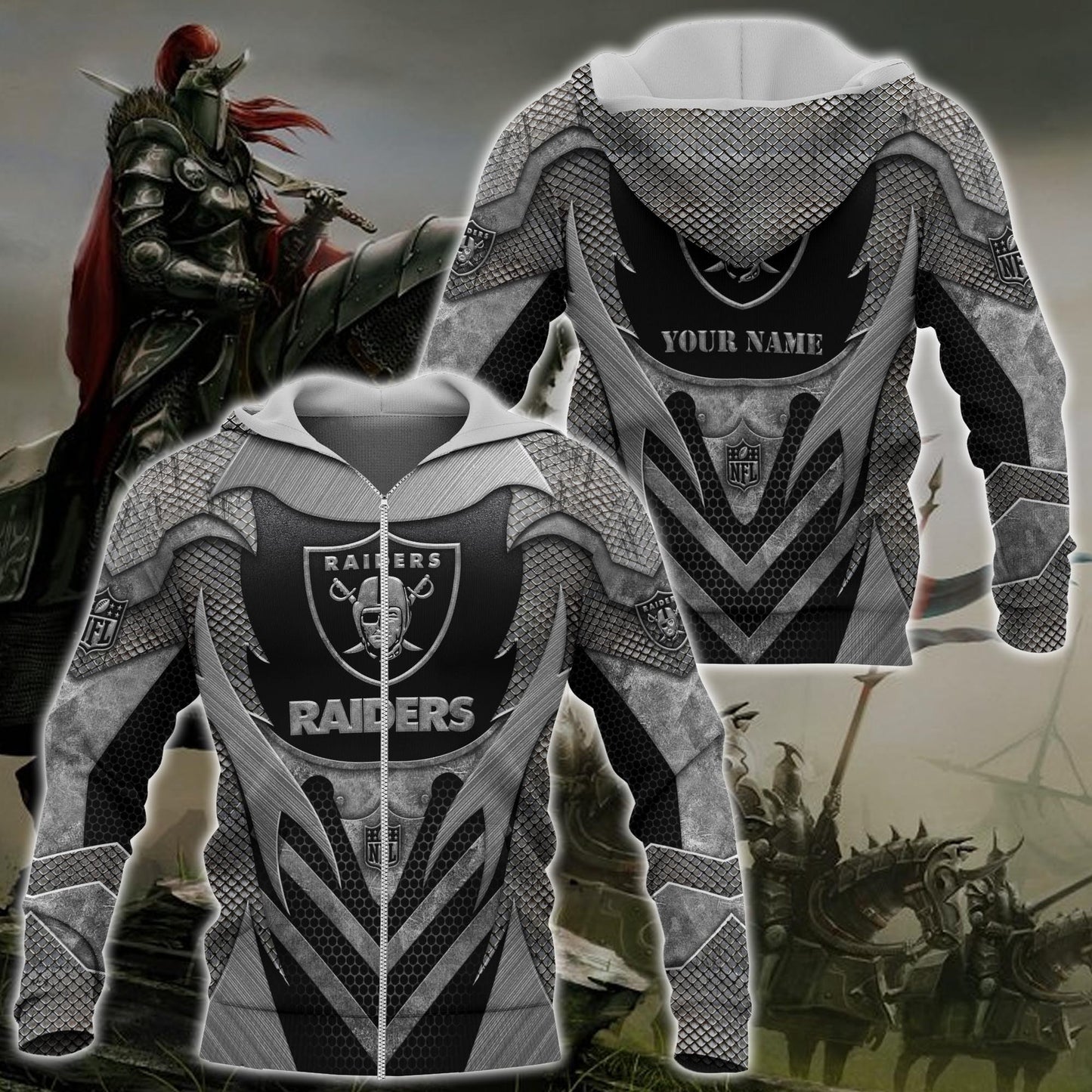 Las Vegas Raiders Hoodie, Tshirt, Sweater, Zipper And Sweatpants Custom Your Name, Sport Gift For Fans ETRG-53147