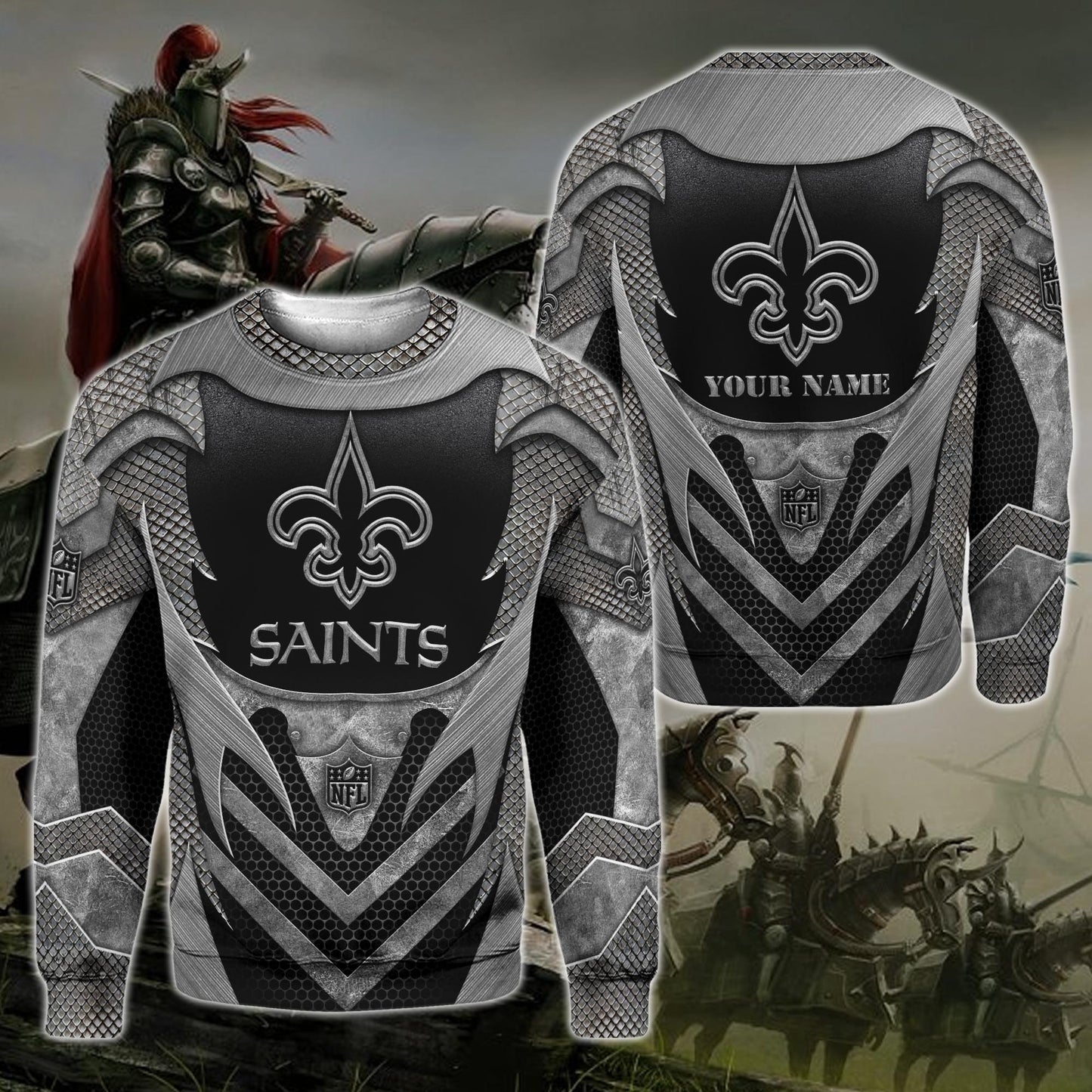 New Orleans Saints Hoodie, Tshirt, Sweater, Zipper And Sweatpants Custom Your Name, Sport Gift For Fans ETRG-53147