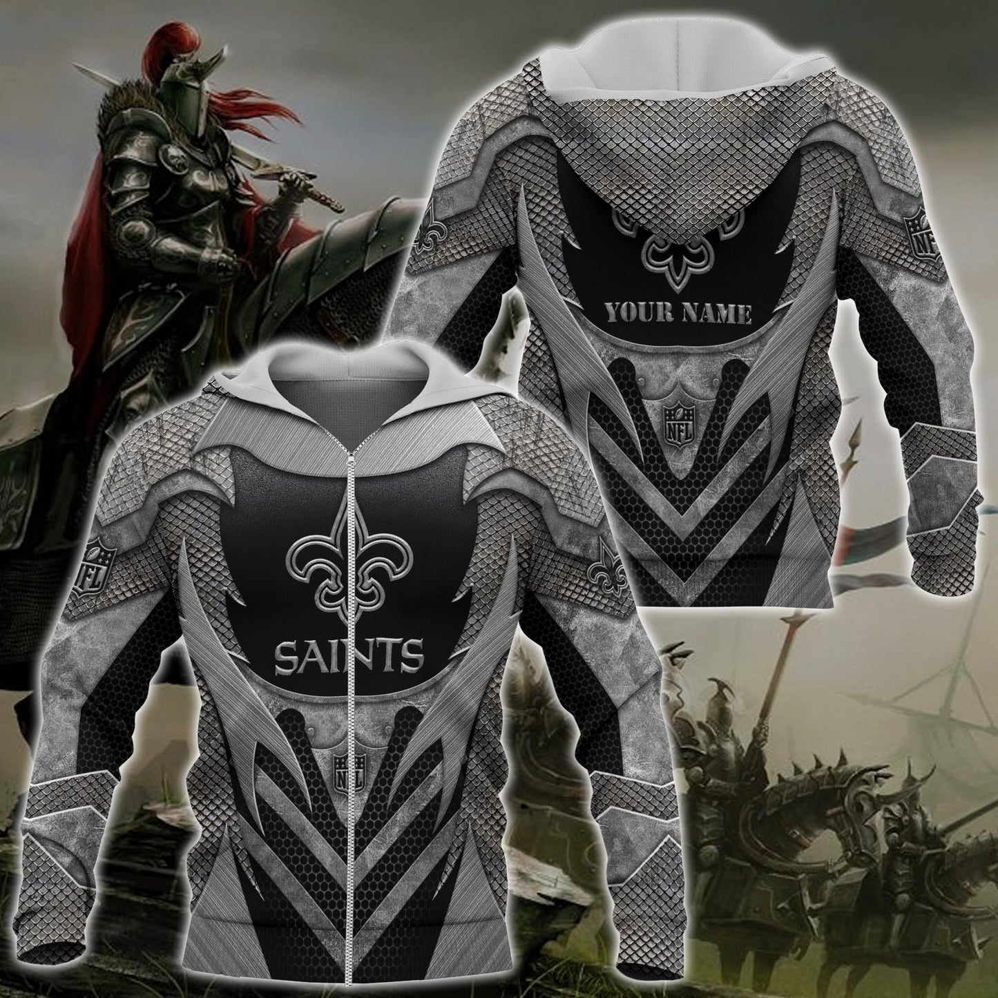 New Orleans Saints Hoodie, Tshirt, Sweater, Zipper And Sweatpants Custom Your Name, Sport Gift For Fans ETRG-53147