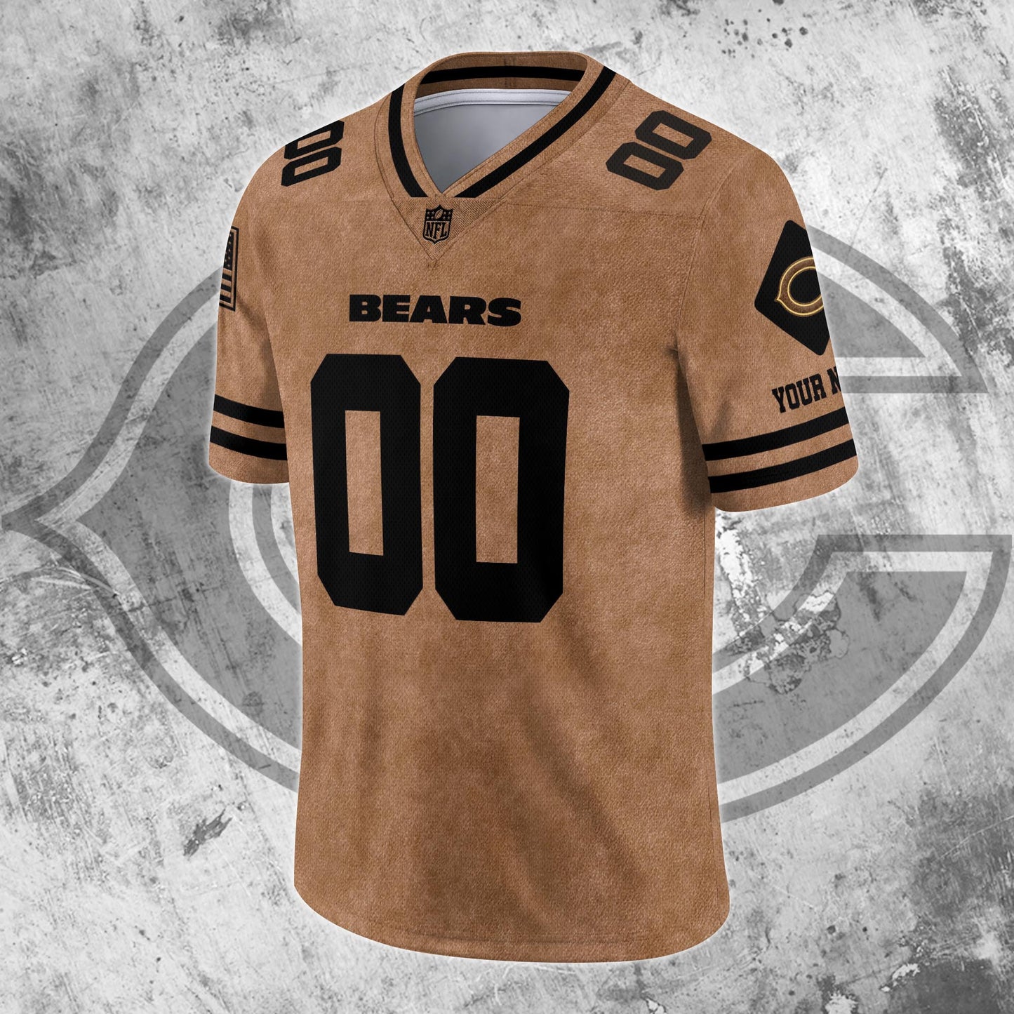 Chicago Bears Team Vneck Football Jersey Custom Your Name And Number, Sport Shirts For Fan, Sport Gifts ETRG-53762