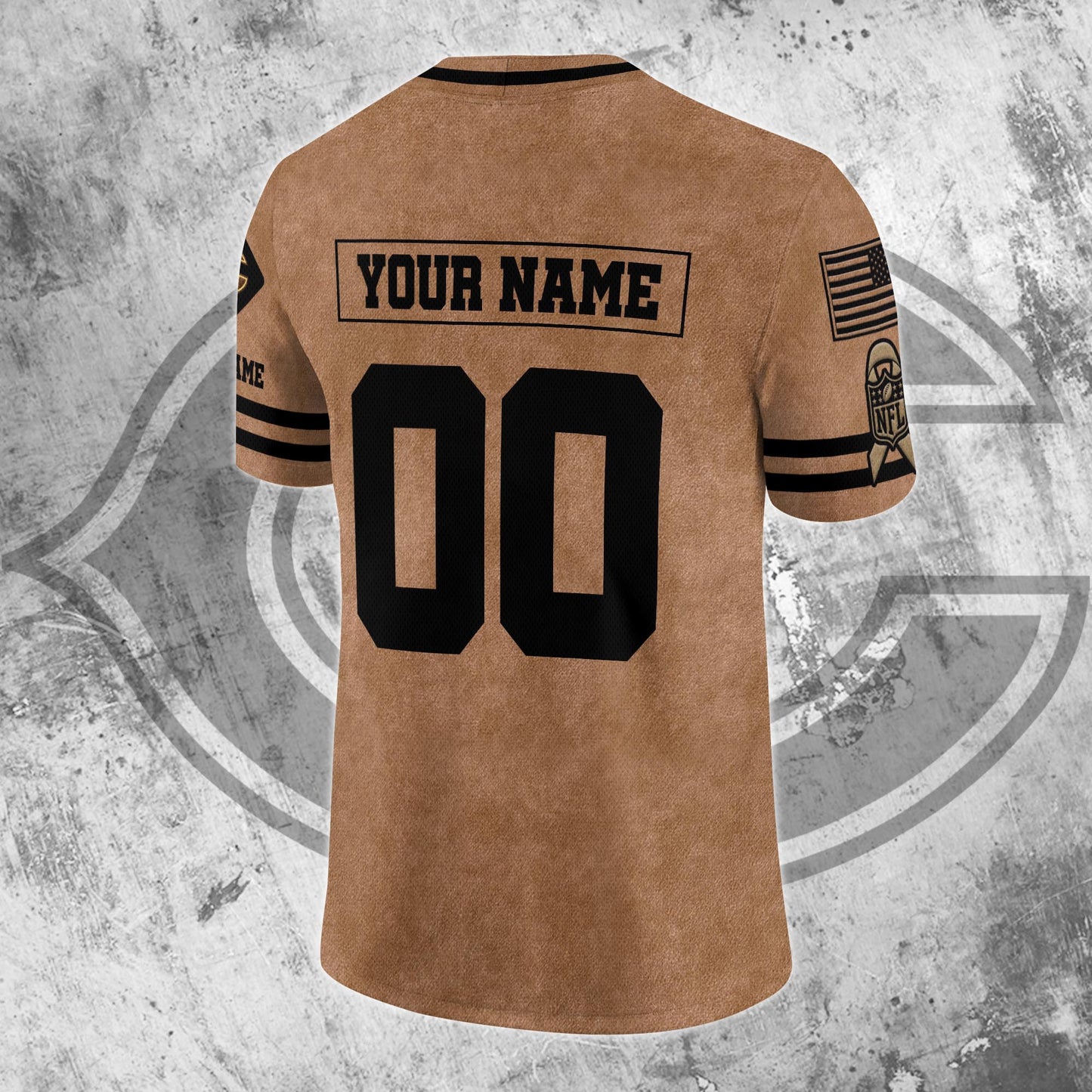 Chicago Bears Team Vneck Football Jersey Custom Your Name And Number, Sport Shirts For Fan, Sport Gifts ETRG-53762