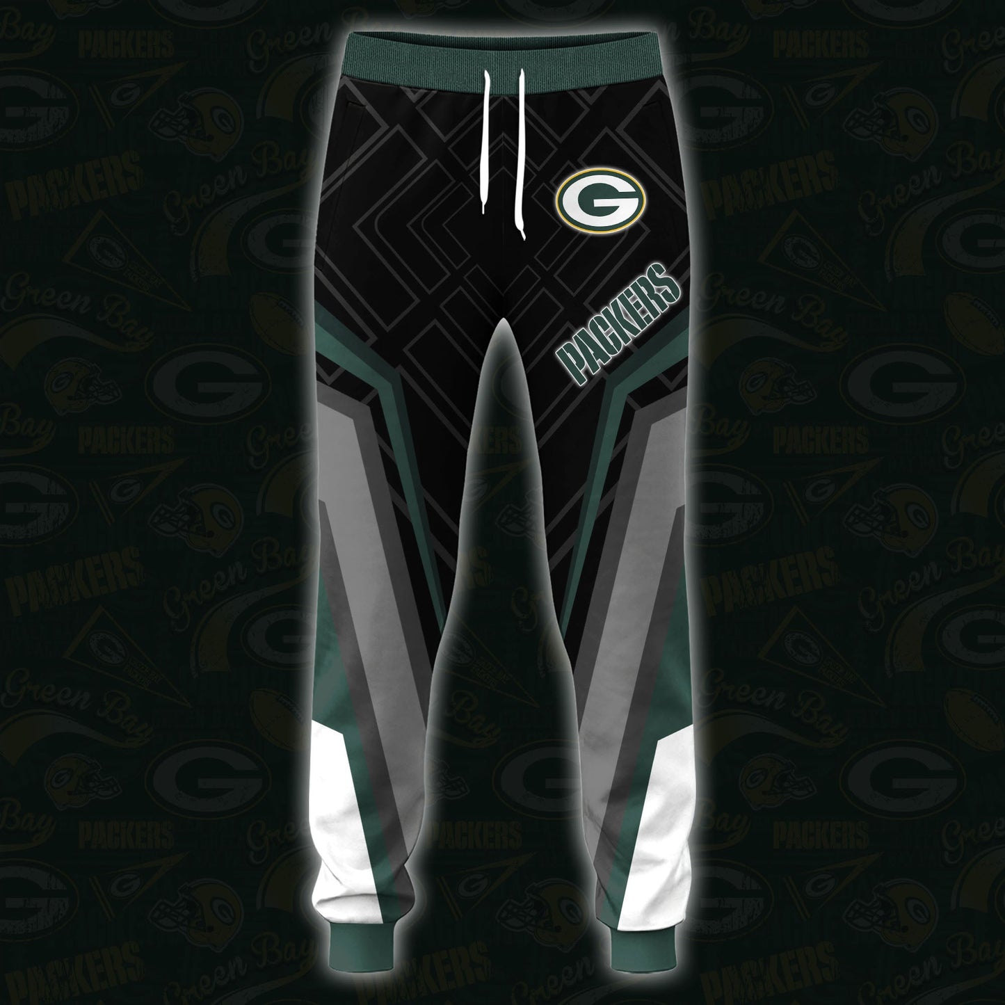 Green Bay Packers Combo Hoodie And Sweatpants Custom Your Name, Sport Hoodie Sweatpants Set, Sport Gifts For Fans ETRG-62591
