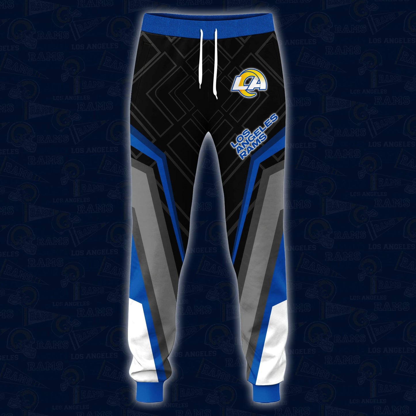 Los Angeles Rams Combo Hoodie And Sweatpants Custom Your Name, Sport Hoodie Sweatpants Set, Sport Gifts For Fans ETRG-62591