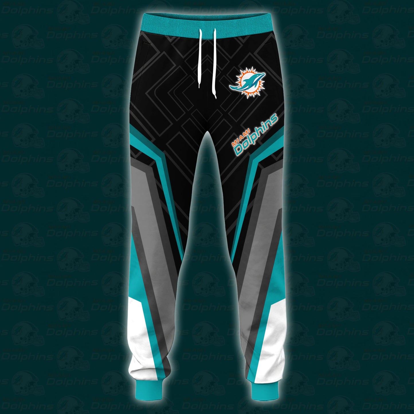 Miami Dolphins Combo Hoodie And Sweatpants Custom Your Name, Sport Hoodie Sweatpants Set, Sport Gifts For Fans ETRG-62591