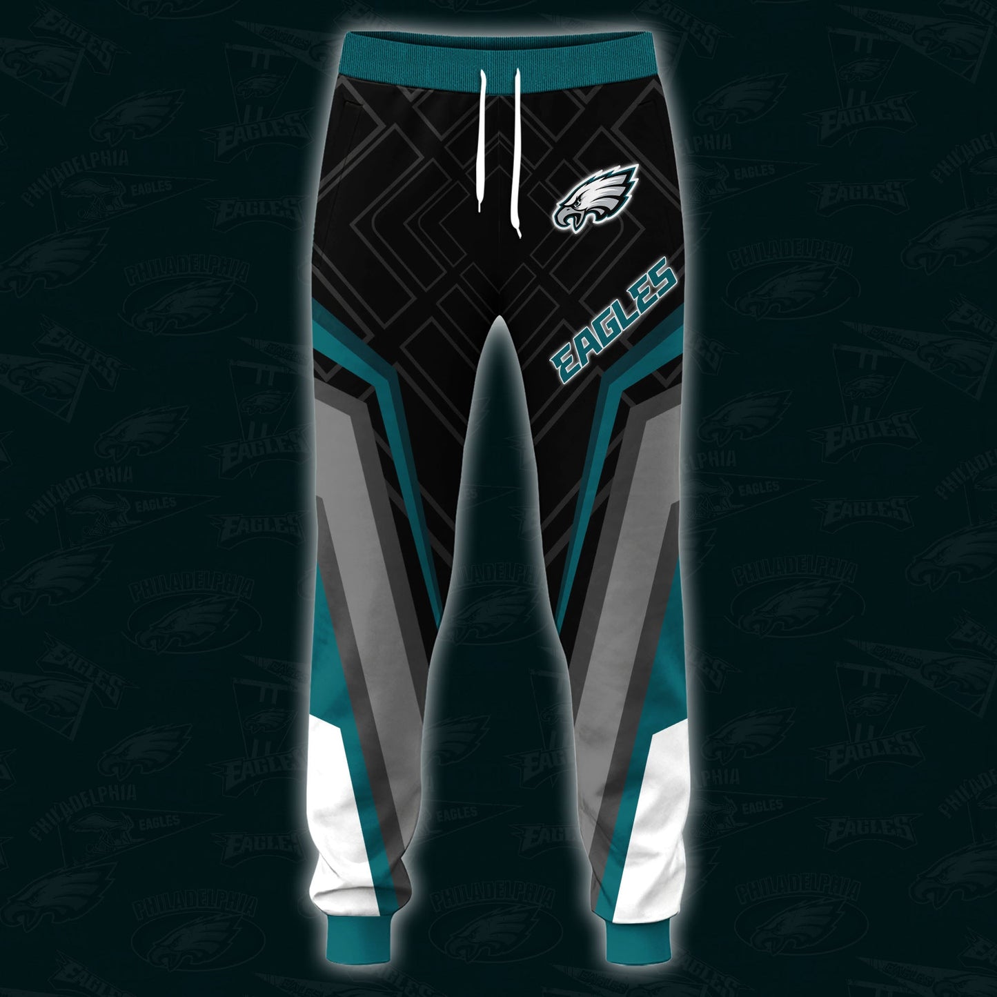 4 Best Selling Philadelphia Eagles Combo Hoodie And Sweatpants Custom Your Name, Sport Hoodie Sweatpants Set, Sport Gifts For Fans ETRG-62591
