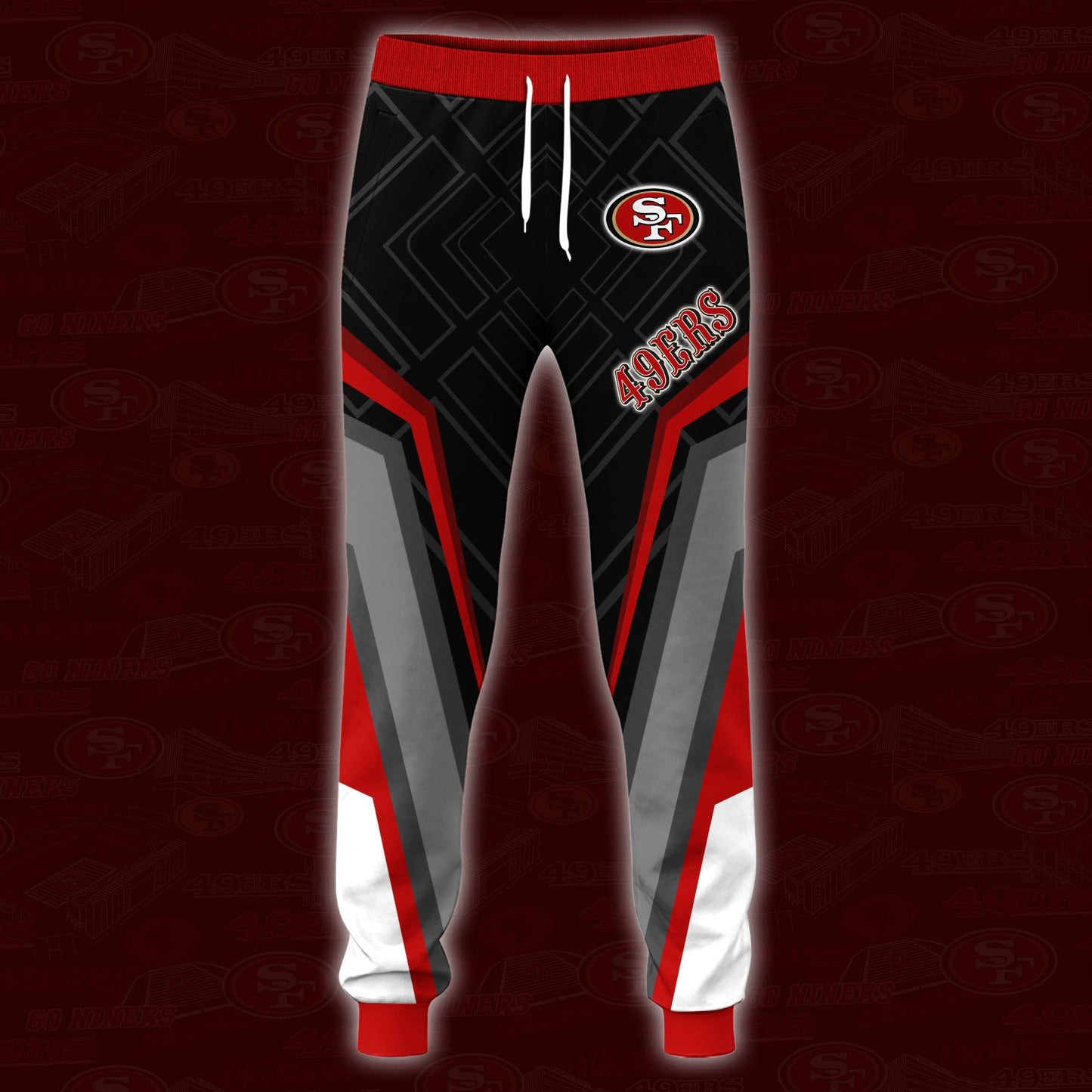 6 Best Selling San Francisco 49ers Combo Hoodie And Sweatpants Custom Your Name, Sport Hoodie Sweatpants Set, Sport Gifts For Fans ETRG-62591