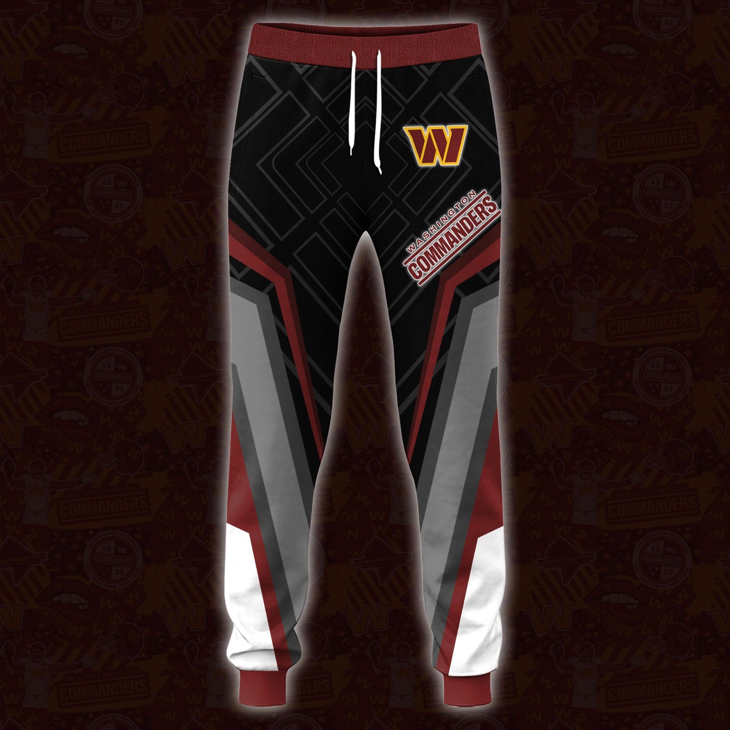 Washington Commanders Combo Hoodie And Sweatpants Custom Your Name, Sport Hoodie Sweatpants Set, Sport Gifts For Fans ETRG-62591