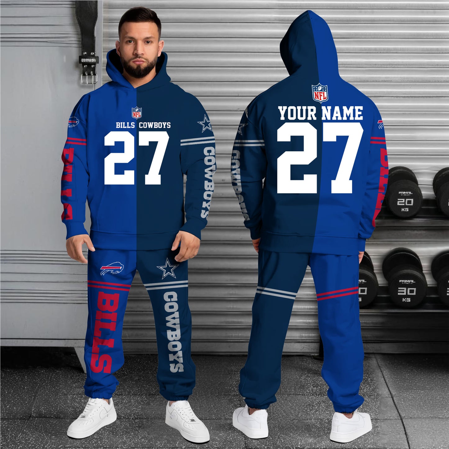 Buffalo Bills Combo Hoodie And Sweatpants Custom Team, Name And Number, Sport Gifts ETRG-63041