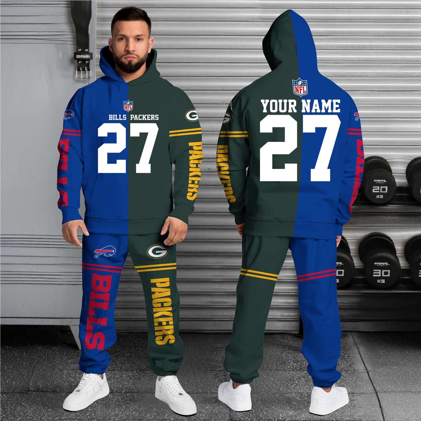 Buffalo Bills Combo Hoodie And Sweatpants Custom Team, Name And Number, Sport Gifts ETRG-63041