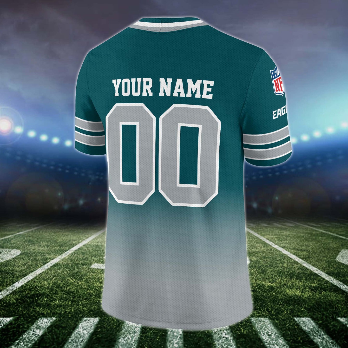 Philadelphia Eagles Vneck Football Jersey Custom Name and Number, Football Team Gift for Fans ETUA-10023785