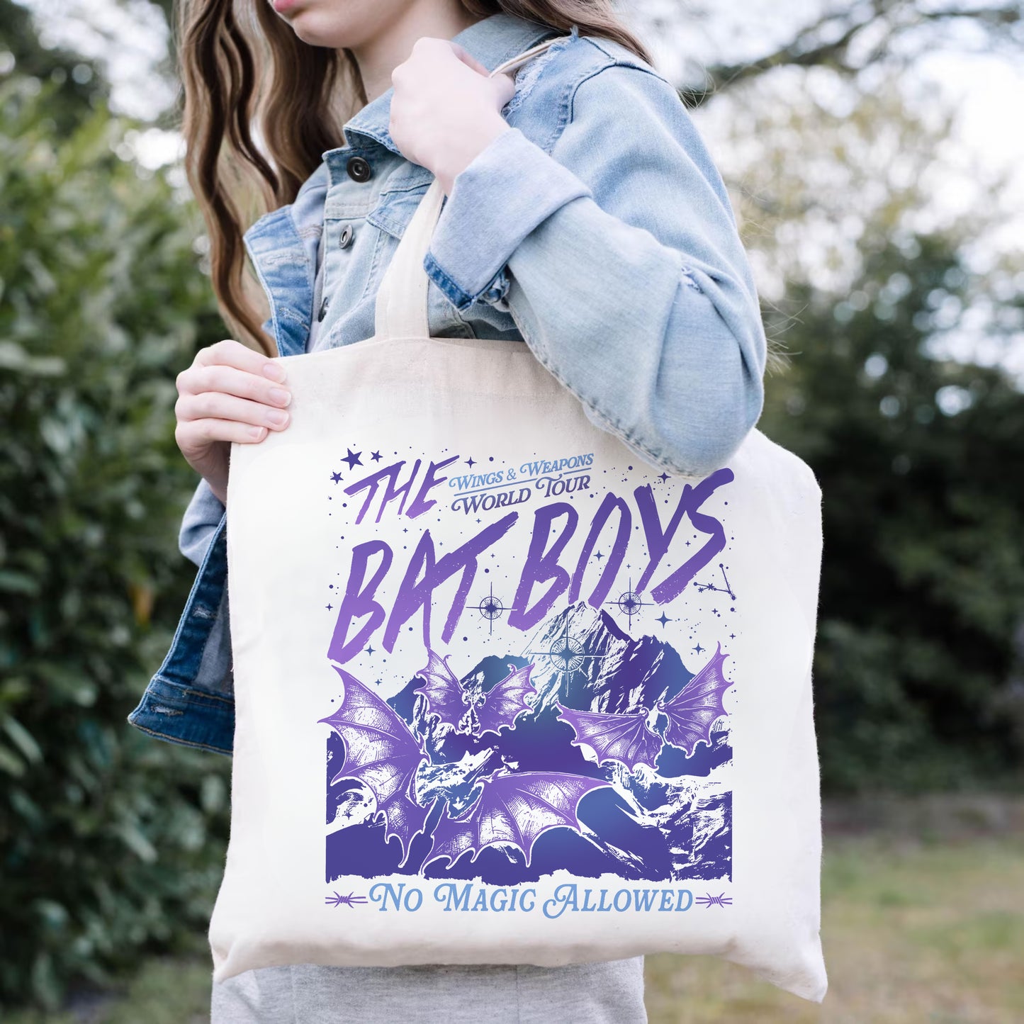 Bat Boys Tote – ACOTAR Wings & Weapons Tour Bag