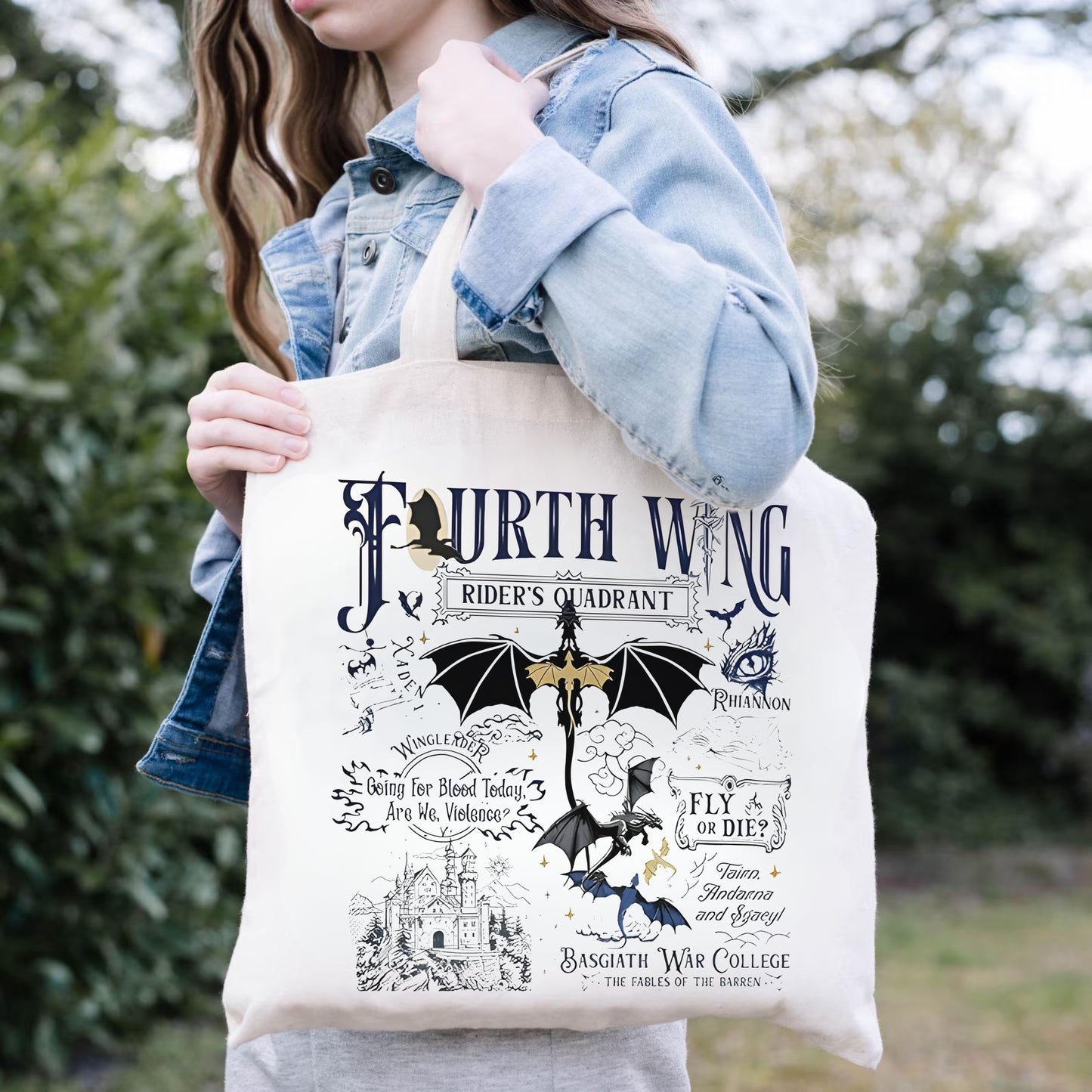 Fourth Wing Tote – Rider’s Quadrant Edition