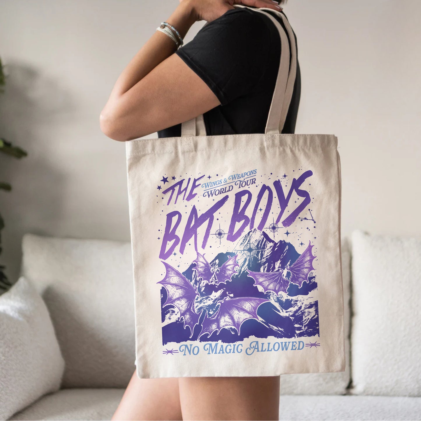 Bat Boys Tote – ACOTAR Wings & Weapons Tour Bag