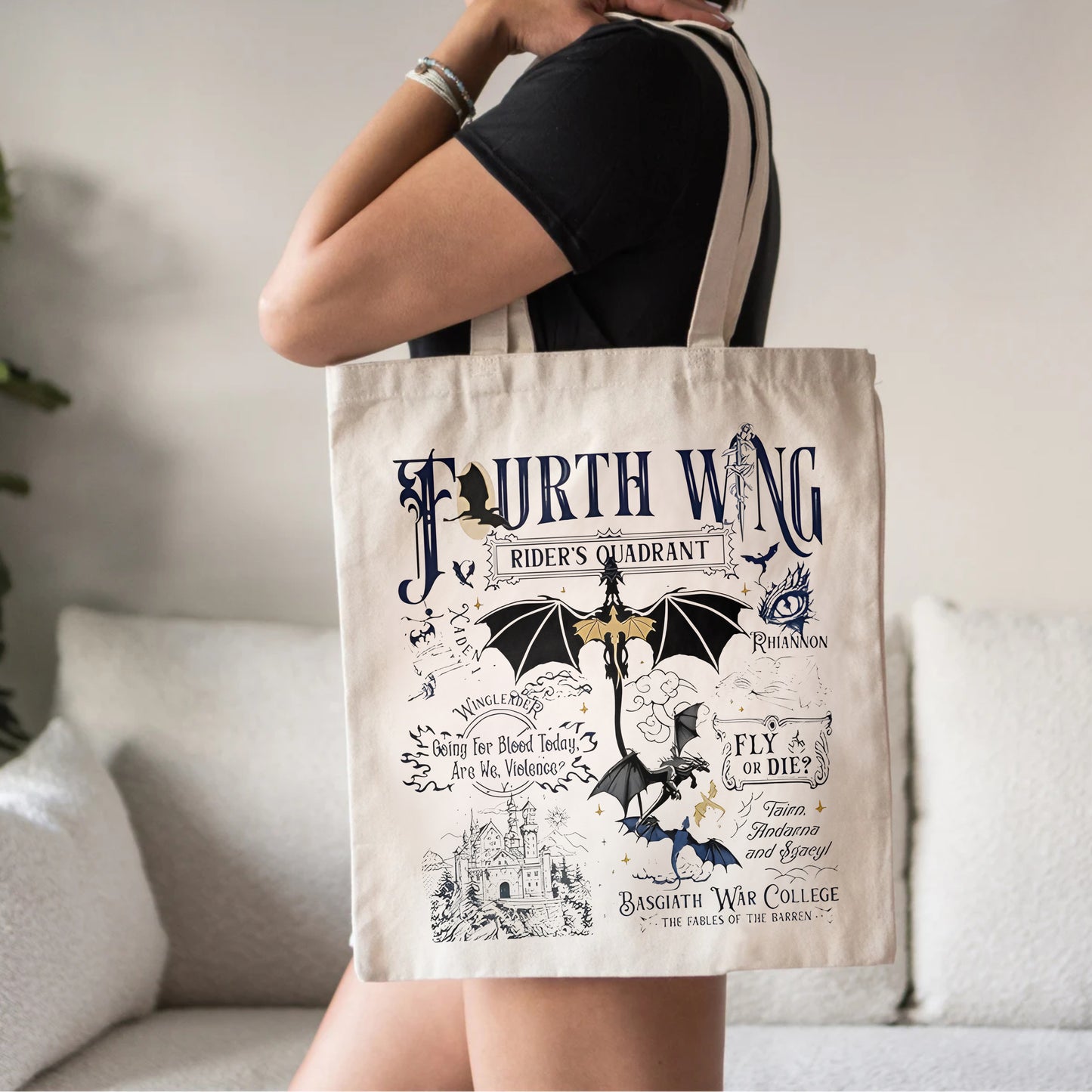 Fourth Wing Tote – Rider’s Quadrant Edition