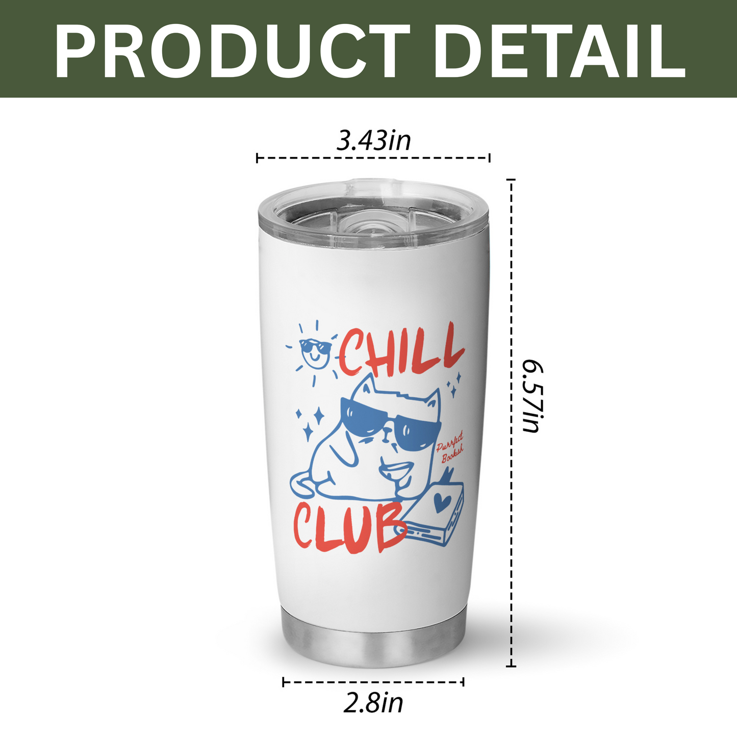 Chill Club Bookish Tumbler
