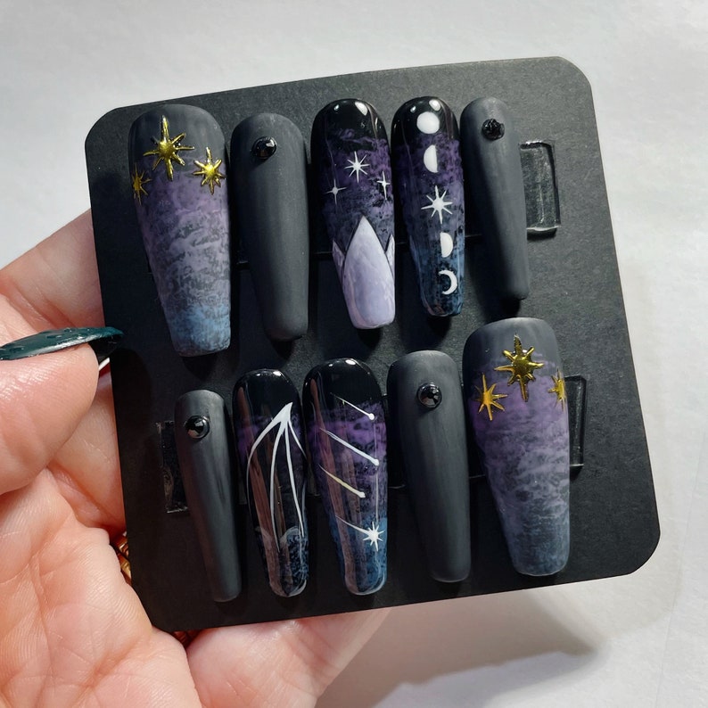 Official Starfall ACOTAR Press On Nails | Night Court Velaris Set