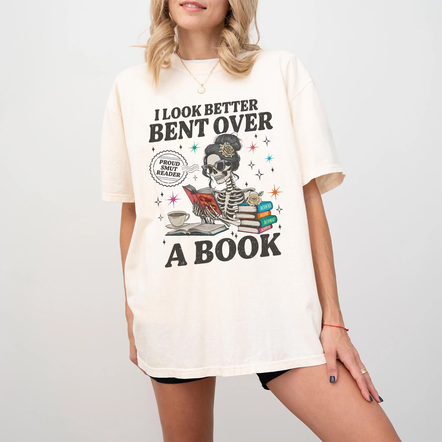 Bent Over a Book – Comfort Colors Tee