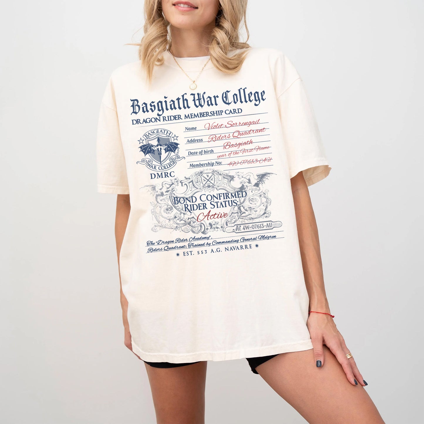 Fourth Wing Basgiath War College Comfort Colors T-Shirt