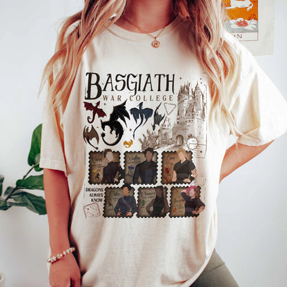 Basgiath War College Comfort Colors T-Shirt – Fourth Wing Fan Tee