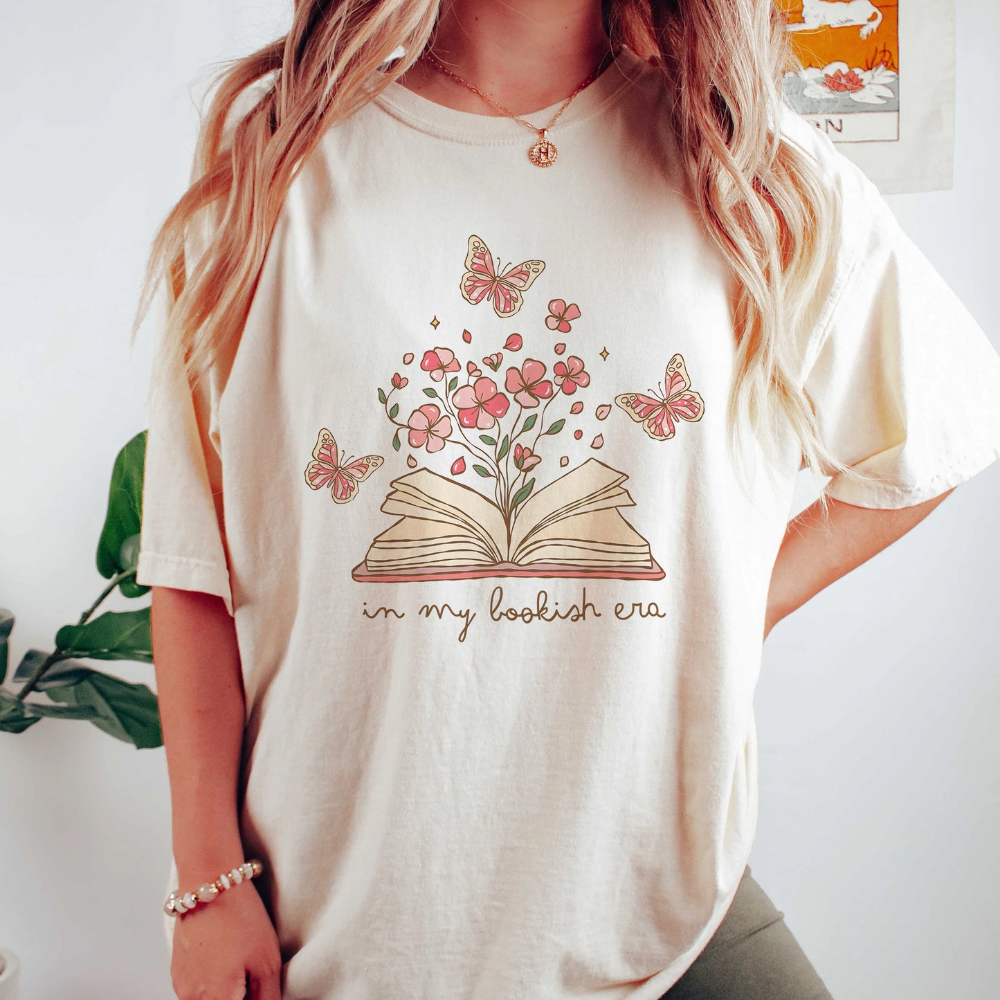 Floral Book Magic Comfort Colors T-Shirt