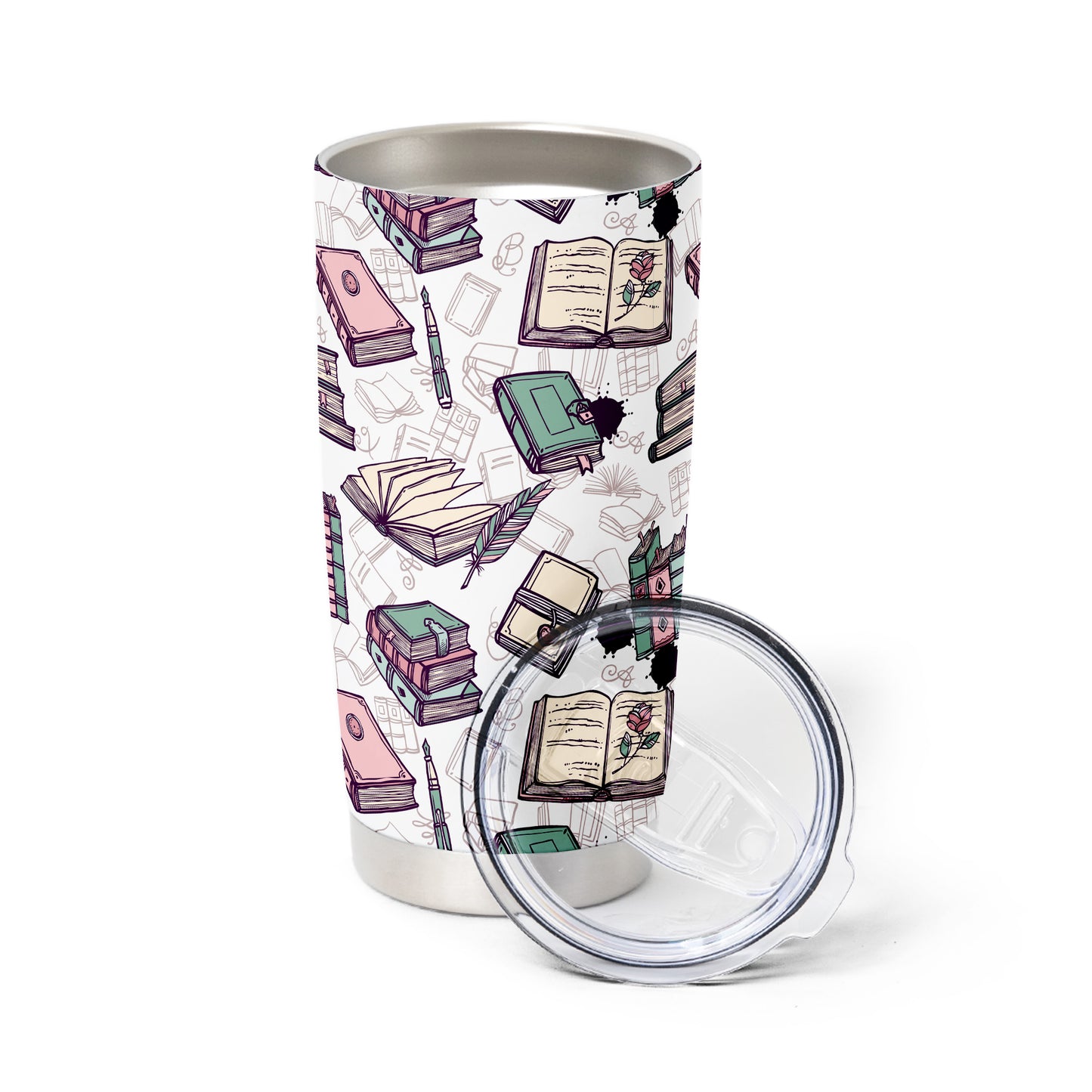 Romantasy Books & Quill Tumbler