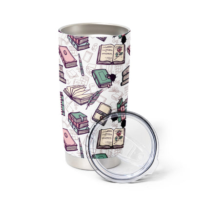 Romantasy Books & Quill Tumbler